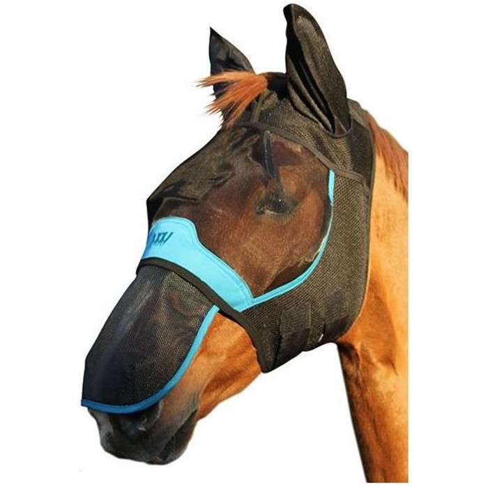 Woof Wear UV Fly Mask Without Ears - Black / Turquoise